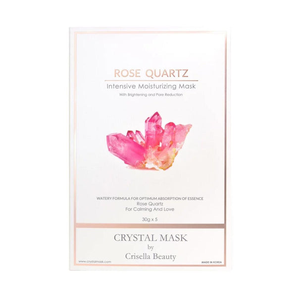 Crystal Mask [Hydro-Clarifying] 600sec Rose Quartz SOS Intensive Moisturizing mask_1box  Fixed Size