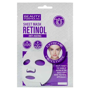 Beauty Formulas Retinol Anti Ageing Sheet Mask  1pc