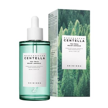Skin1004 MADAGASCAR TEA-TRICA RELIEF AMPOULE?100ml #Madagascar Centella Tea-Trica Relife Amoule/acnes 1pc?100ml  Fixed Size