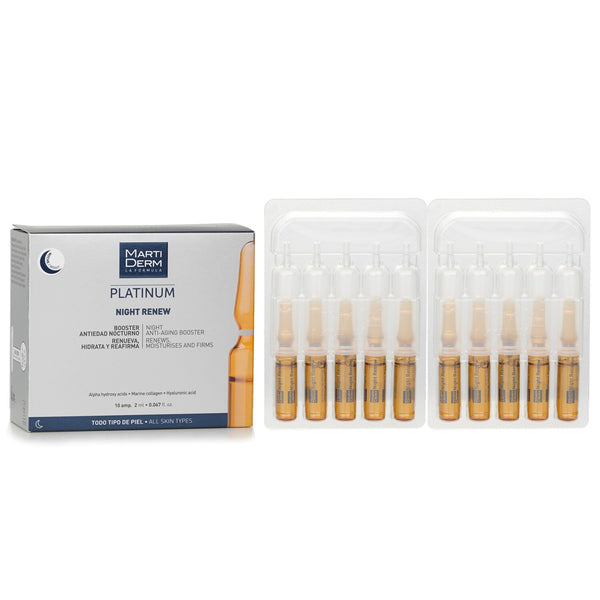 Martiderm Platinum Night Renew Ampoules (For All Skin)  10Ampoules x2ml