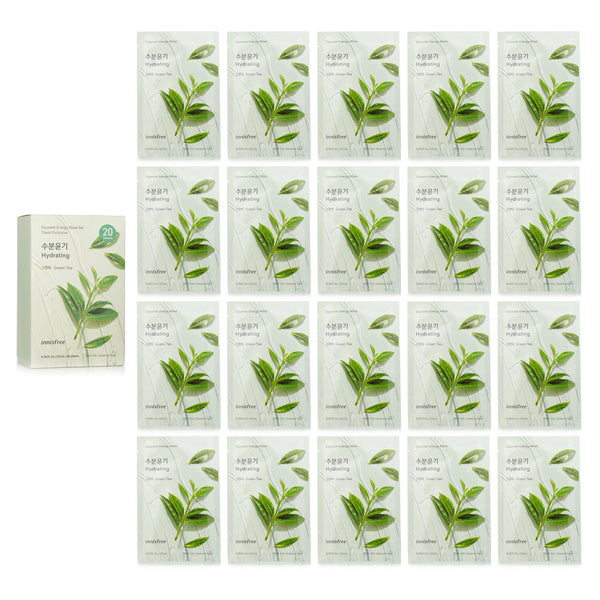 Innisfree Squeeze Energy Mask Set - Green Tea  20pcs