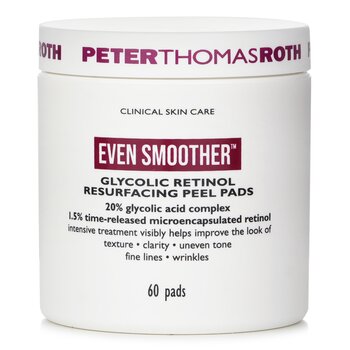 Peter Thomas Roth Even Smoother Glycolic Retinol Resurfacing Peel Pads  60pads